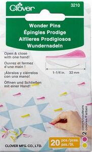 Clover CL3210 Wonder Curved Safety Pins 20 pk.
