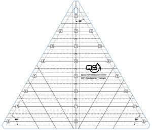 Quilter's Select 60 Degree 8-1/2in Quilting Ruler
