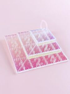 Feral Notions FN54945 Mini Squares Ruler Set - Iridescent