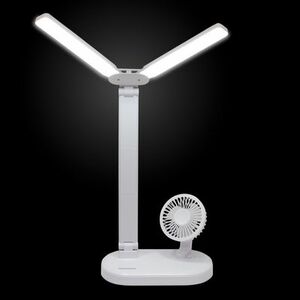 Nifty Notions NNLUMIBF The Nifty LumiBreeze- LED Desk Lamp and Fan
