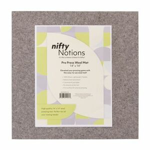 Nifty Notions NNPWPM1414 The Nifty Pro Press Pal Wool Mat 14 in x 14 in