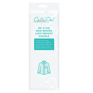 Callie Del CD103FPKG20 Non-Woven Lightweight Fusible Packaged Interfacing 20in x 1yd