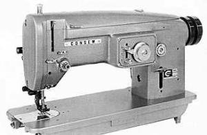 Consew 146RB-3A 4-Step 3-Stitch 3/8" 9.5mm Zigzag Walking Foot Sewing Machine, 10" Arm, 10mm Foot Lift, Servo Motor, 100 Needles