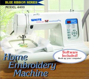 singer 4400, White 4400, Viking EM10, JX2011, H79, FY100, Embroidery Machine, White Embroidery Machine, Viking Husqvarna, Embroidery Machine, Marie Osmond Emotions EM1, White 4400, PE150, Deco 650, Simplicity SE3, Babylock BL60E, White 4400, Embroidery Machine, 4x4" Hoop, 3800 Designs, 31 Fonts, 2 Emb Cards, USB Port, Navigator Digitizing Software, Format, & Color Conversion Software