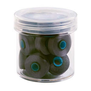 Fil-Tec Inc Magna-Glide Delights Style L 72yd Pre-wound Bobbins Medium Grey 20 Per Jar MGDL-10424-F