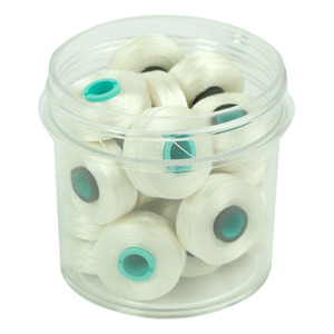 Fil-Tec Inc Magna-Glide Delights Style L 72yd Pre-wound Bobbins Linen 20 Per Jar MGDL-10WG1-F