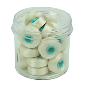 Fil-Tec Inc Magna-Glide Delights Style L 72yd Pre-wound Bobs Cream 20 Per Jar MGDL-20001-F