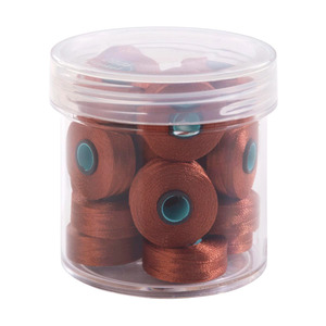 Fil-Tec Inc Magna-Glide Delights Style L 72yd Pre-wound Bobbins Mahogany 20 Per Jar MGDL-20160-F