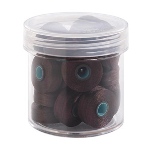 Fil-Tec Inc Magna-Glide Delights Style L 72yd Pre-wound Bobbins Dark Brown 20 Per Jar MGDL-20476-F