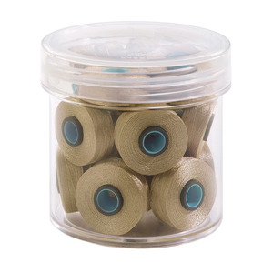 Fil-Tec Inc Magna-Glide Delights Style L 72yd Pre-wound Bobbins Mocha 20 Per Jar MGDL-20727-F