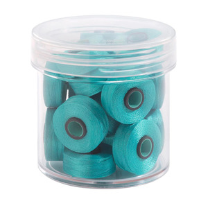 Fil-Tec Inc Magna-Glide Delights Style L 72yd Pre-wound Bobbins Robin Egg 20 Per Jar MGDL-30632-F