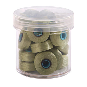 Fil-Tec Inc Magna-Glide Delights Style L 72yd Pre-wound Bobbins Celery 20 Per Jar MGDL-60580-F