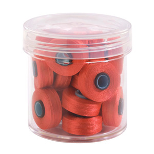 Fil-Tec Inc Magna-Glide Delights Style L 72yd Pre-wound Bobbins Cherry 20 Per Jar MGDL-70032-F