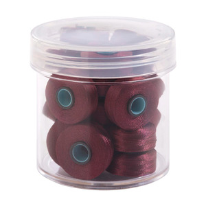 Fil-Tec Inc Magna-Glide Delights Style L 72yd Pre-wound Bobbins Maroon 20 Per Jar MGDL-70209-F