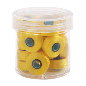 Fil-Tec Inc Magna-Glide Delights Style L 72yd Pre-wound Bobbins Bright Yellow 20 Per Jar MGDL-80108-F