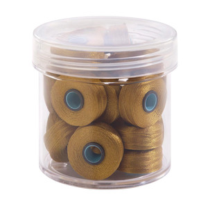 Fil-Tec Inc Magna-Glide Delights Style L 72yd Pre-wound Bobbins Honey Gold 20 Per Jar MGDL-80125-F