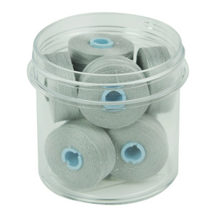 Fil-Tec Inc Magna-Glide Delights Styl M Jumbo 132yd Pre-wound Bobbins Cool Gray 10Jar MGDM-10CG3-F
