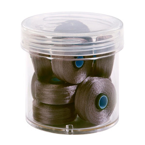 Fil-Tec Inc Magna-Glide Delights Style M 132yd Pre-wound Bobbins CG7 Cool Grey 7 10 Jar MGDM-10CG7-F