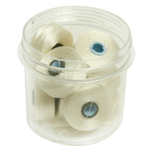 Fil-Tec Inc Magna-Glide Delights Style M Jumbo 132yd Pre-wound Bobbins Linen 10 Jar MGDM-10WG1-F