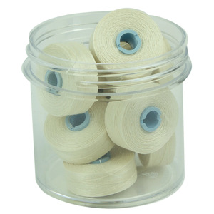 Fil-Tec Inc Magna-Glide Delights Style M Jumbo 132yd Pre-wound Bobbins Cream 10 Jar MGDM-20001-F