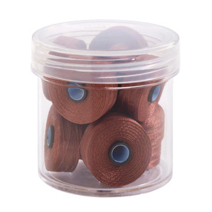 Fil-Tec Inc Magna-Glide Delights Style M 132yd Pre-wound Bobbins Medium Brown 10 Jar MGDM-20464-F