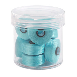 Fil-Tec Inc Magna-Glide Delights Style M 132yd Pre-wound Bobbins Light Turquoise 10 Jar MGDM-32975-F