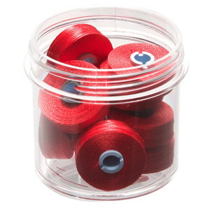 Fil-Tec Inc Magna-Glide Delights Style M Jumbo 132yd Pre-wound Bobbins Cardinal 10 Jar MGDM-70001-F