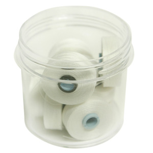 Fil-Tec Inc Magna-Quilt Delights Style M 135yd Pre-wound Bobbins White 10 Jar MQM-10000-F