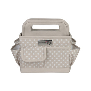Everything Mary EVM12831-5 Desktop Craft Caddy Tan Dot