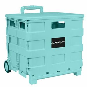 Everything Mary EVM13031-30 Plastic Rolling Craft Cart Aqua