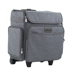 Everything Mary EVM12789-2 Classic Rolling Craft Tote Heather Gray