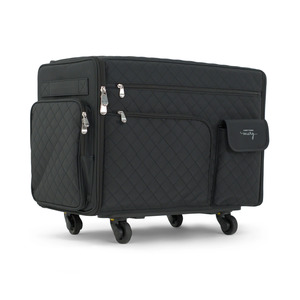 Everything Mary EVM16014-1 XL Sewing Machine Tote Black Flat Top