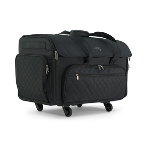 Everything Mary EVM15951-1 XXL Sewing Machine Tote Black Quilted