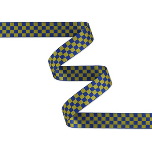 Sallie Tomato STWMD-CHBY Checkerboard Blue/Yellow Webbing 1-1/2in x 50 Yd