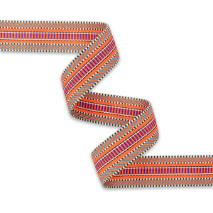Sallie Tomato STWMD-RRFW-3YD Railroad Track Fashion Week Webbing 1-1/2in x 3 yd