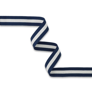 Sallie Tomato STWMD-NAWH-3YD Navy Off White Webbing 1-1/2in x 3 yd