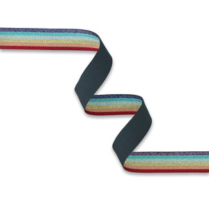 Sallie Tomato STWMD-MERA-3YD Metallic Rainbow Webbing 1-1/2in x 3 yd