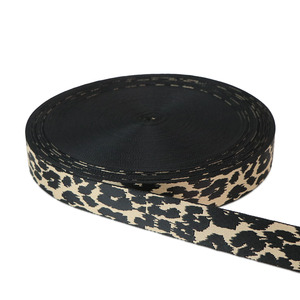 Sallie Tomato STWMD-STLE Striped Leopard Webbing 1-1/2in x 50yd