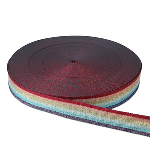 Sallie Tomato STWMD-MERA Metallic Rainbow Webbing 1-1/2in x 50 yd