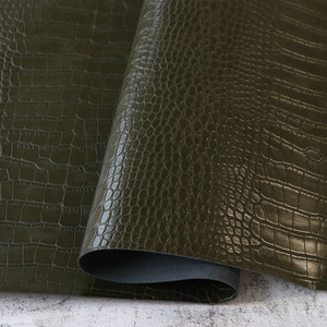 Sallie Tomato FLAMOSS Moss Green Faux Alligator Leather 5yds