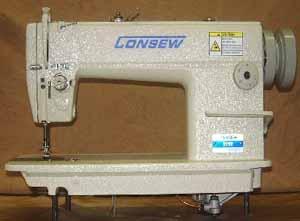 1420: Consew 315R2 Single Needle Feed Industrial Lockstitch Sewing Machine, Table, Stand, Servo Motor