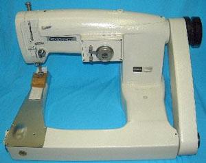 Consew, 347R-2AUF, Double Stitch, ,  Feed Off The Arm, Cylinder Bed, Upper Feed Walking Foot, Industrial Sewing Machine, to 3000SPM, 10mm Zigzag,  & Power Stand
