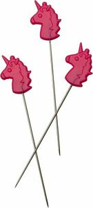 Tula Pink TPUNICORNPINS Unicorn Head Straight Pins 30 ct.