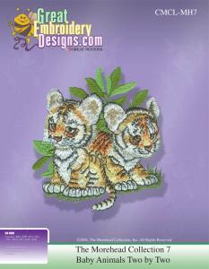 Great Notions 111547 MH7 Morehead Collection 7 Baby Animals Embroidery Designs CD