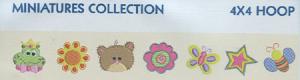 Smartneedle Miniatures Collection 4X4 Embroidery Designs Multi-Formatted CD