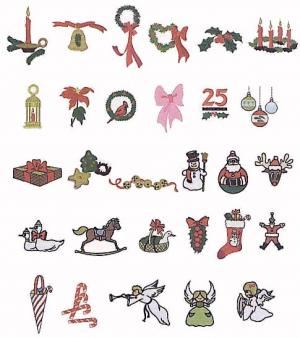 Elna 124 Christmas Card #3 Embroidery Card