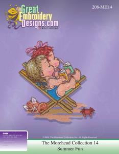 Summer Fun Set 2 10 Machine Embroidery Designs on multi-formatted CD 