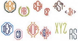 Elna MC09 Monogram Envision Embroidery Card Emblem