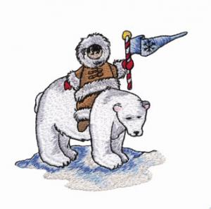 Amazing Designs ADP-11P Artic Holiday 1 Designs Multi-Formatted CD for Embroidery Machines