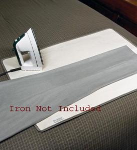 Polder Folding, Polder POL210, LDA-53006-82, Polder 53006, Travel, Ironing Board, Soft Blanket Pad, 30 x 22.75 inch, Pressing, Heat Resistant Silicone, Foam Underside, Steam Repellant, Vapor Barrier, Polder 53006 Roll Up Travel Ironing Board Soft Blanket Pad, 29.5x22.75" Pressing, 100% Cotton Surface, Non Skid Backing, Stores 11.75x4" Roll